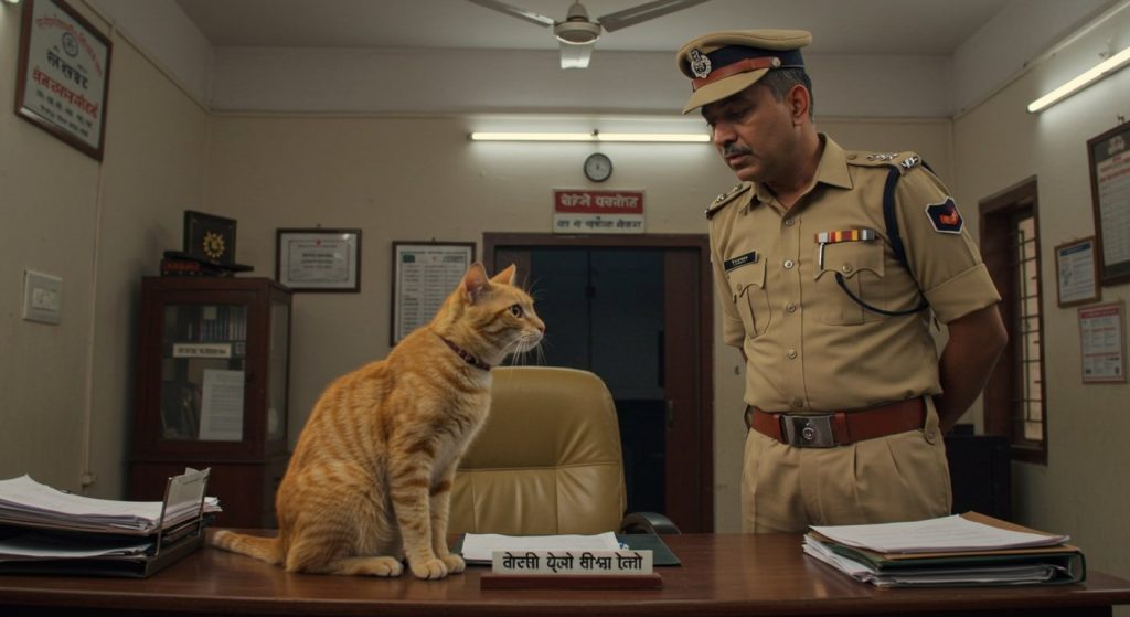 UP: 'SP's Cat' on Duty and Home Guard's Unique Style, Video Goes Viral