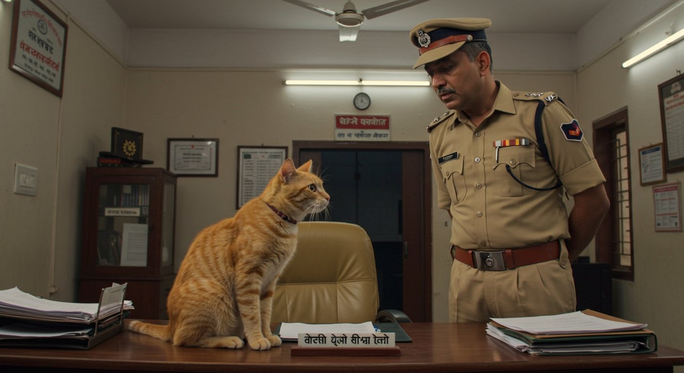 UP: 'SP's Cat' on Duty and Home Guard's Unique Style, Video Goes Viral