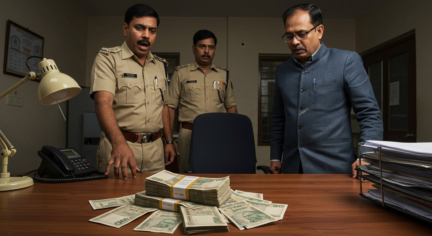 Major Corruption Exposé in UP: Two CBN Inspectors and a Nursing Home Operator Arrested Red-Handed Taking a ₹10 Lakh Bribe
