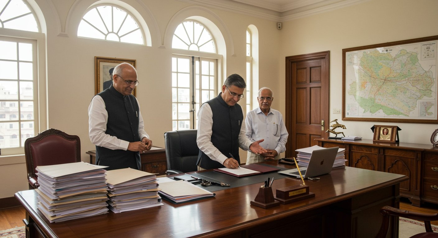 Major administrative change in UP: Chief Secretary SP Goel on leave, Deepak Kumar gets charge of all departments.
