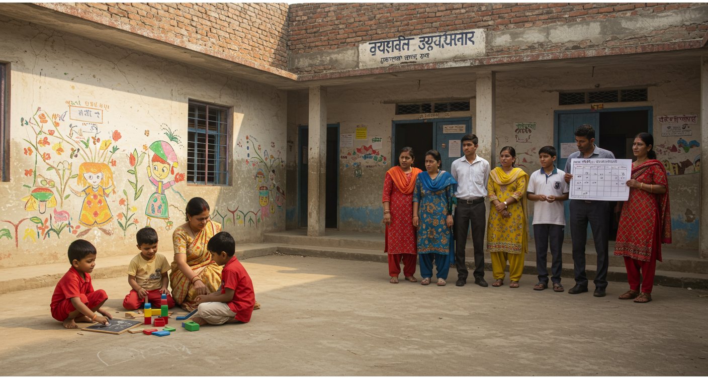 Major Turnaround in UP: Bal Vatikas Begin in Closed Schools, But Today's Exams Suddenly Postponed, Causing Commotion!