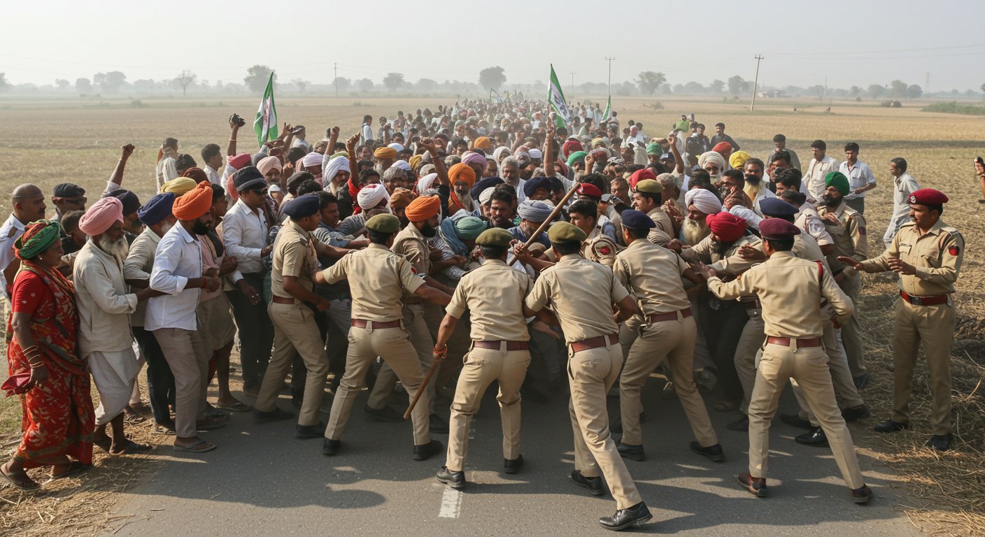 Fertilizer Chaos in UP: Farmers on Streets, Police Baton-Charge; Department: Only 10 Days' Stock