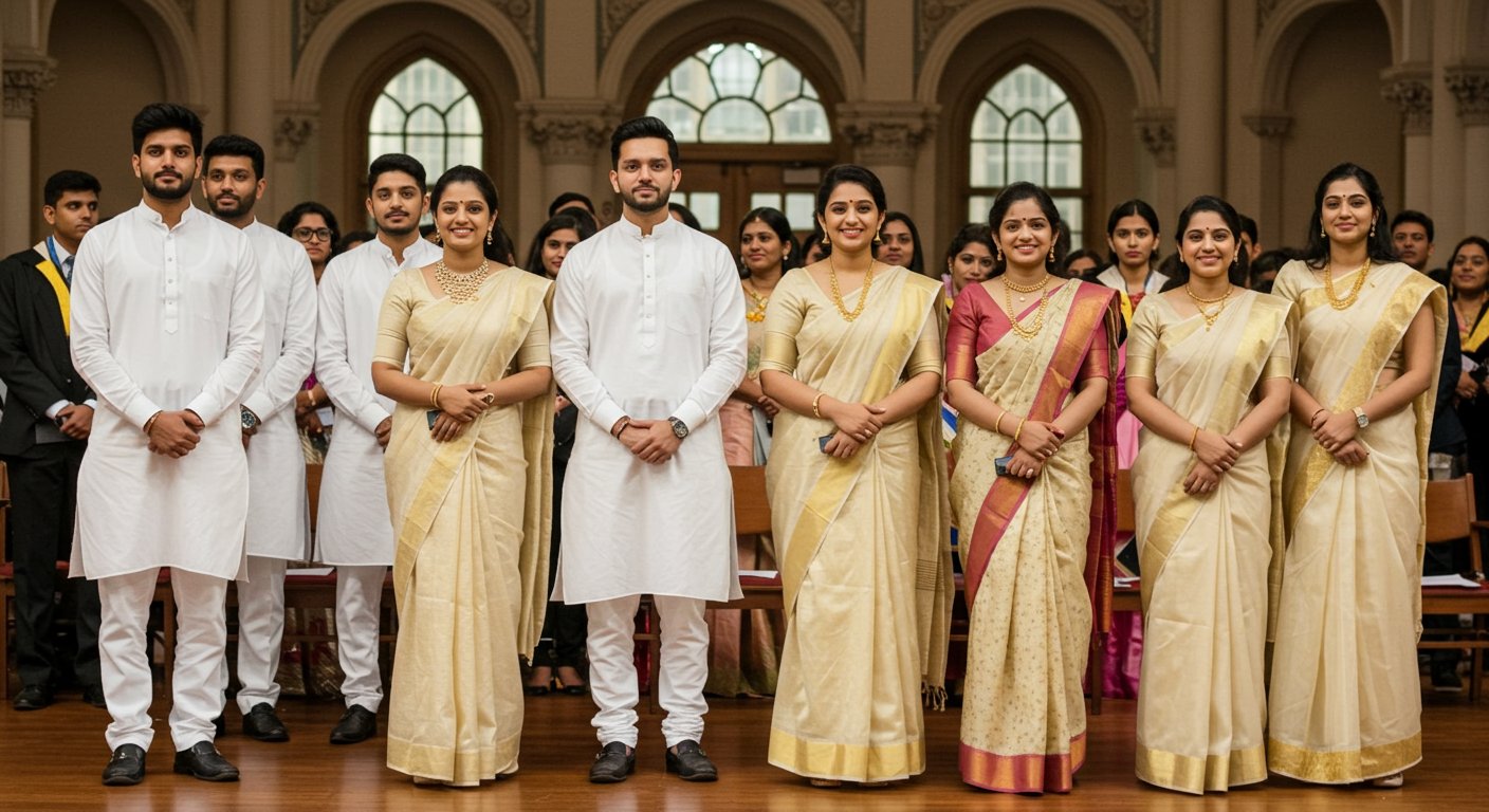Agra University Convocation Dress Code Becomes a Topic of Discussion: Male Students to Wear White Kurta, Female Students to Wear Saree
