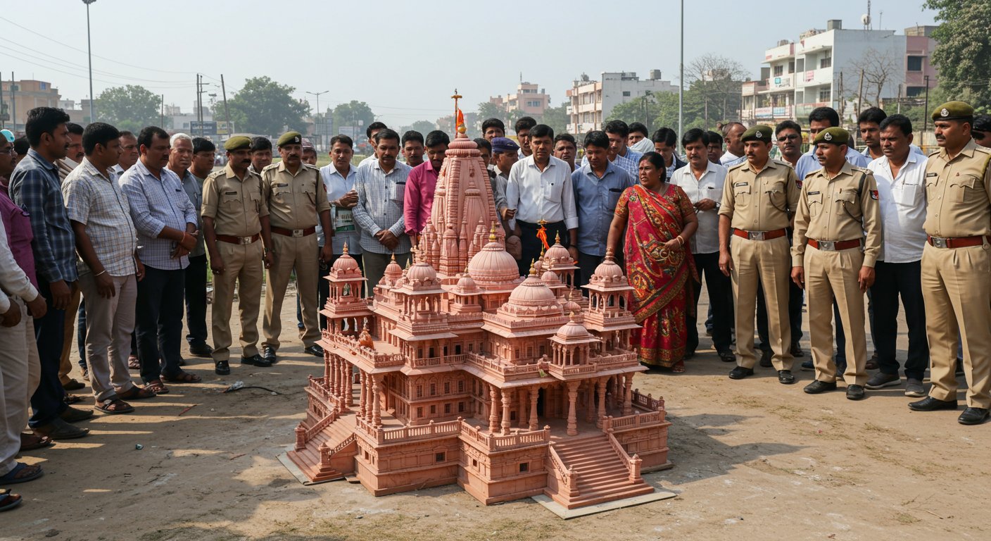 Ram Temple Model Installed on Army Land Near G-20 Intersection, Major Controversy Erupts