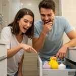 Couple Buys New House, Finds Surprising Item in Bathroom Drawer, Can't Stop Laughing!