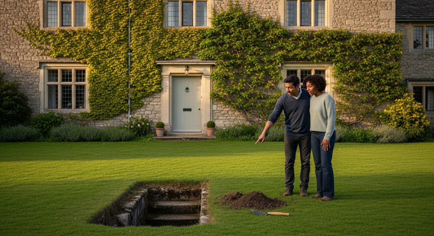 Bought a 400-year-old house, a mysterious pit was found in the garden! What happened next was astonishing.
