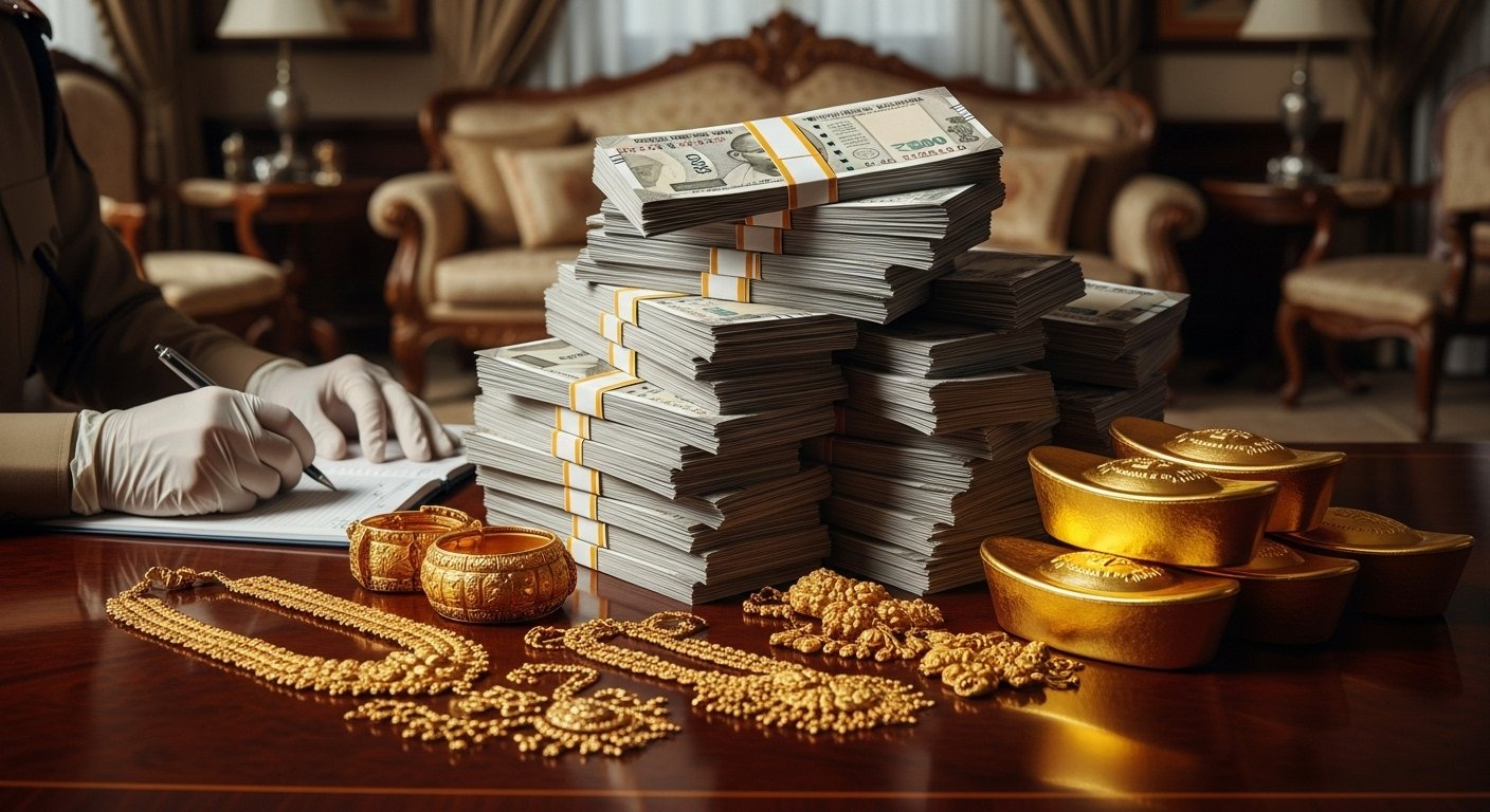 ED Takes Action in Money Laundering Case: ₹1.41 Crore Seized from Congress MLA's House in Karnataka, 6.75 Kg Gold Recovered from Family Locker.