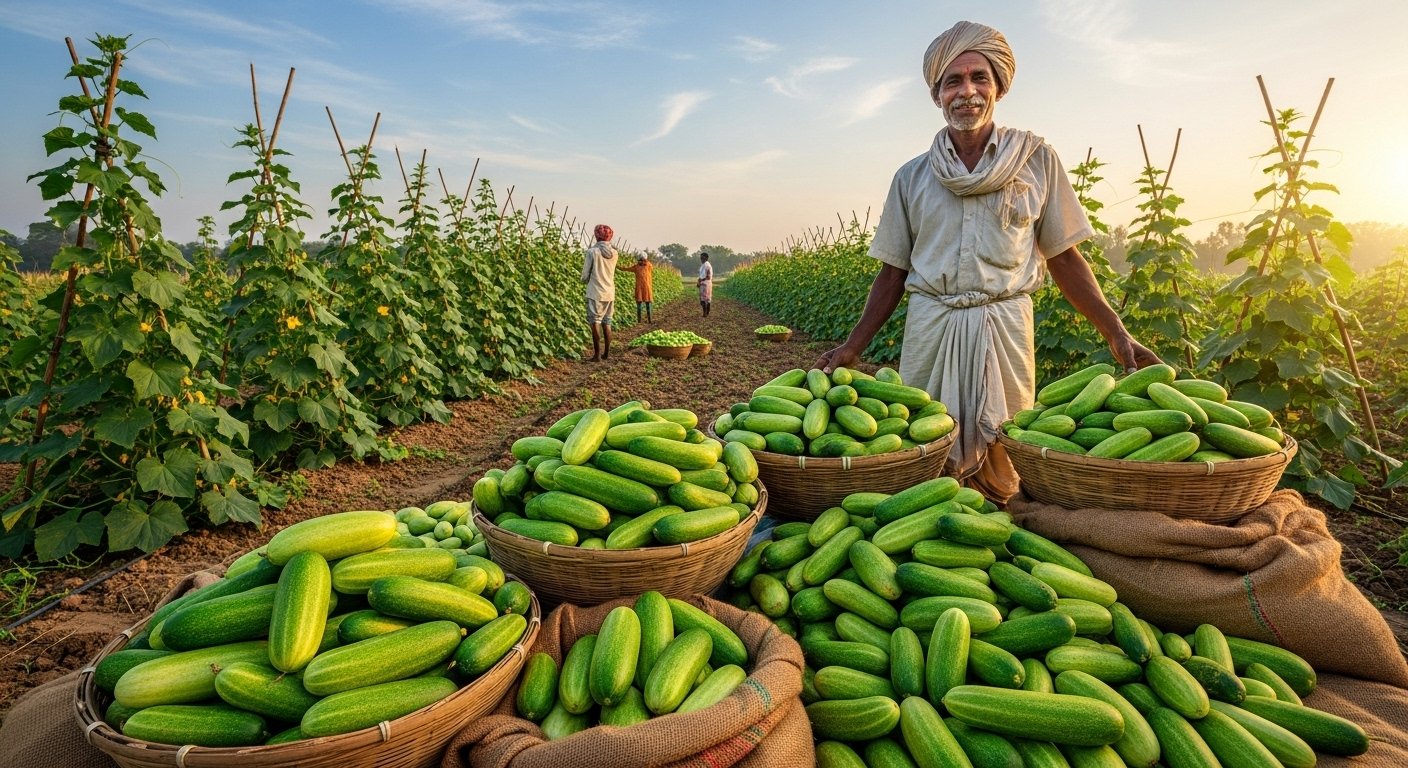 UP: Maigalganj Cucumbers a Hit in Delhi-Punjab, Farmers Making Handsome Profits at Low Cost