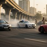 Deadly Luxury Car Stunt in Gurugram: Police Tried to Intervene, Drivers Flashed Obscene Gestures, Incident Caught on Video