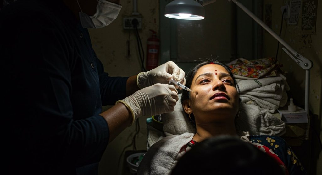 Rajasthan's Deadly Game in the Name of Beauty: Unqualified Individuals Administering Injections in Salons; Bhaskar Exposes the Scandal.