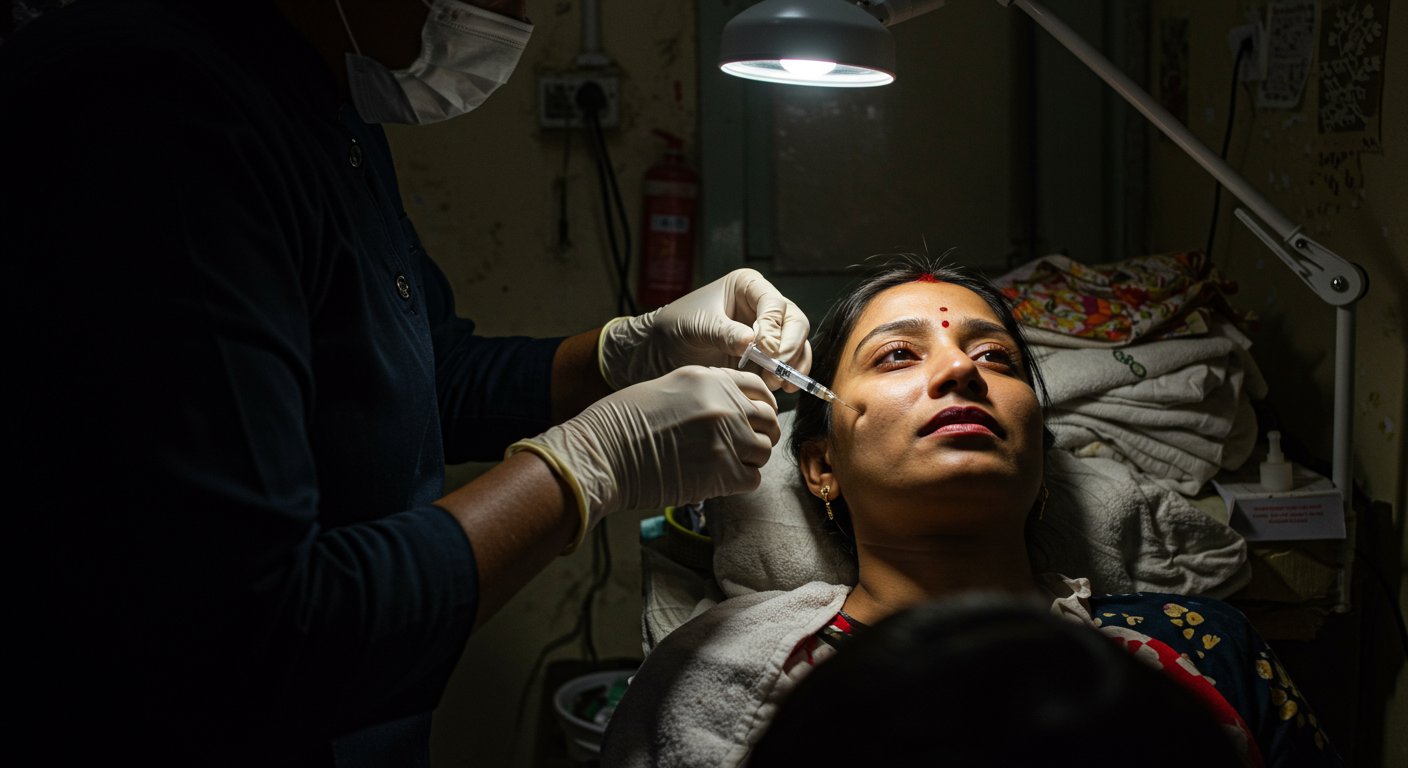 Rajasthan's Deadly Game in the Name of Beauty: Unqualified Individuals Administering Injections in Salons; Bhaskar Exposes the Scandal.