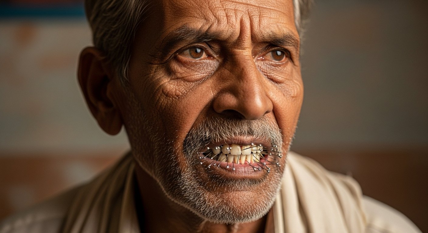 You Won't Believe It! Over 150 Paper Pins Stuck In This Man's Mouth For 45 Years
