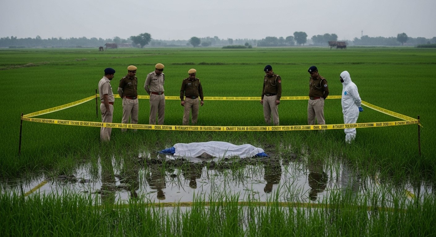Hapur: Body Found in Paddy Field with Head and Body Injuries; Murder Suspicion Deepens