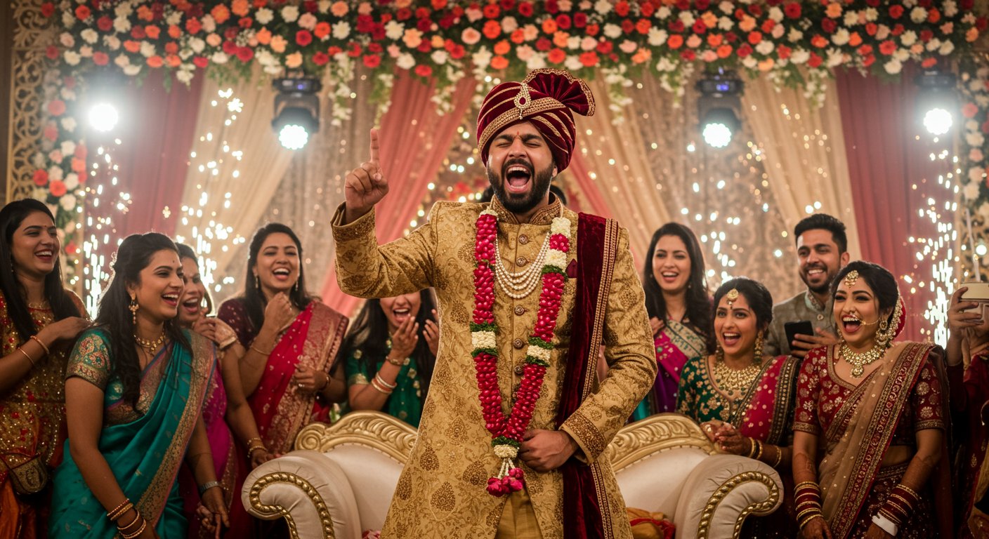 ‘May death come, but not this kind of confidence’: Groom's viral song creates a sensation.