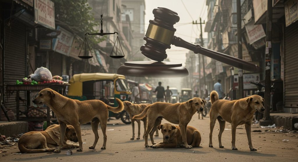 SC reserves verdict on stray dogs: Government questioned 'non-vegetarian animal lovers', advocated for a solution.