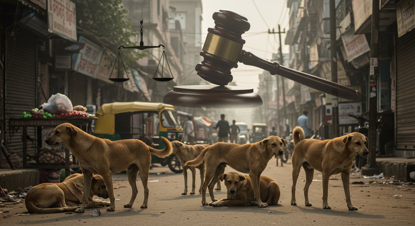 SC reserves verdict on stray dogs: Government questioned 'non-vegetarian animal lovers', advocated for a solution.
