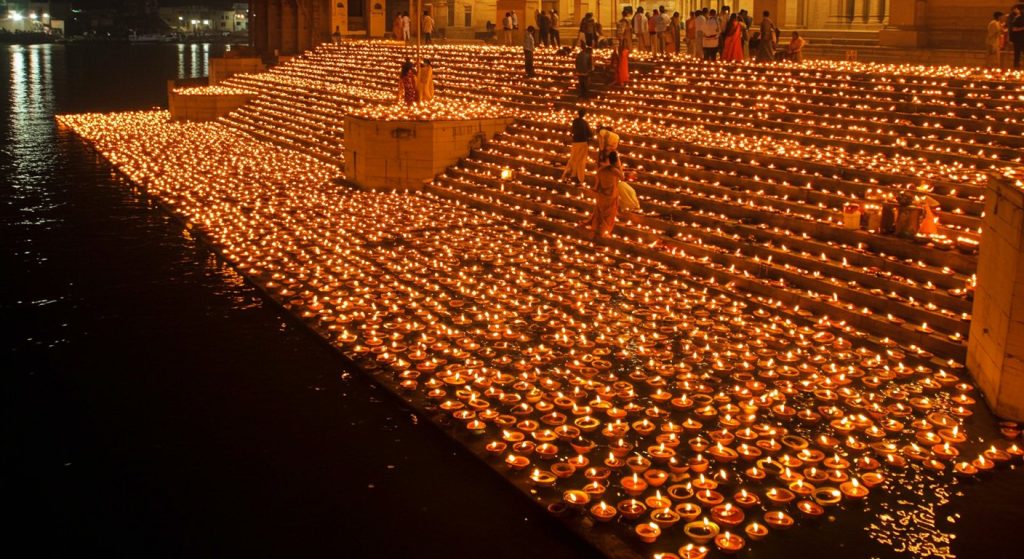 Homage to Martyrs: Ganga illuminated by millions of lamps at UP's Kailash Ghat, emotional launch of 'Maa Tujhe Pranam'