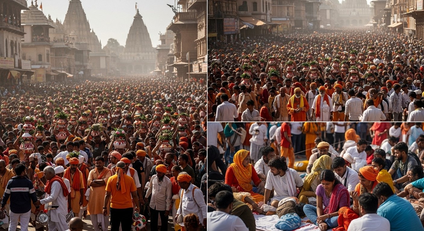 Two more devotees die at Sehore's Kubereshwar Dham: Pandit Pradeep Mishra leading Kanwar Yatra; 4 dead in 2 days.