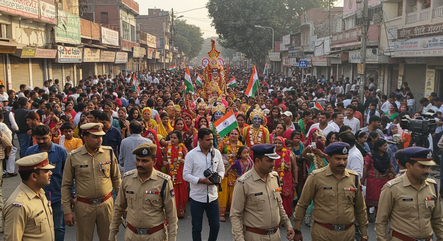 UP: DGP Issues Strict Orders - Police on High Alert for Independence Day, Janmashtami; Processions to be Videographed