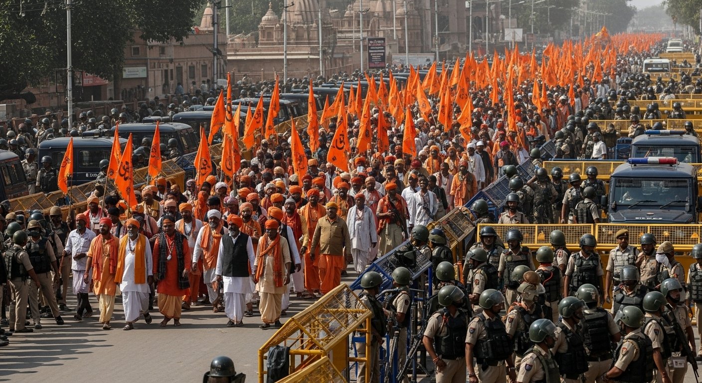 UP on Alert: Strict Vigil Over VHP's Religious Procession Due to Disputed Site