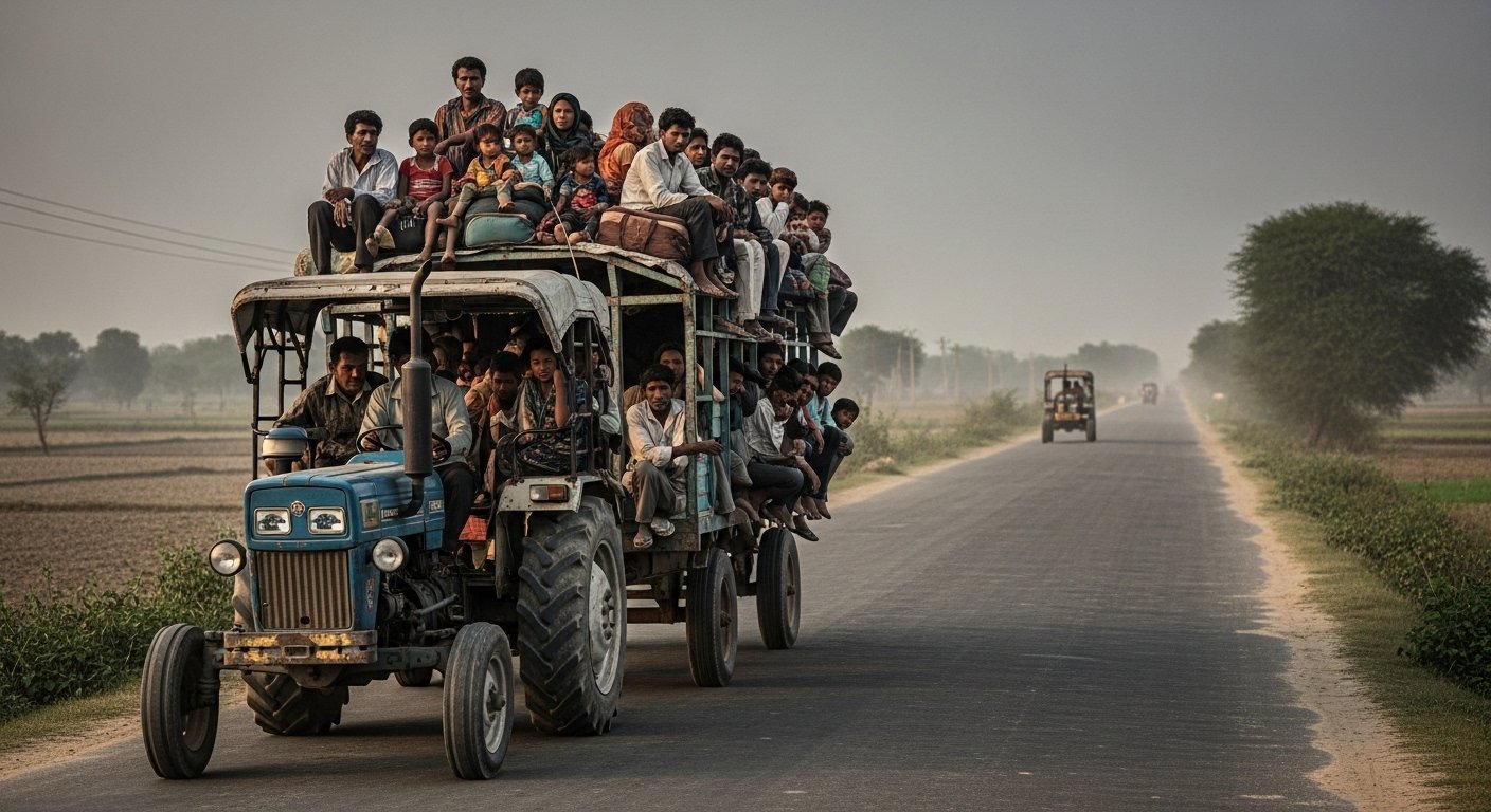 UP: Agonizing 476 KM Journey, Tractor-Trolley Turns Fatal, 9 Dead in Bulandshahr