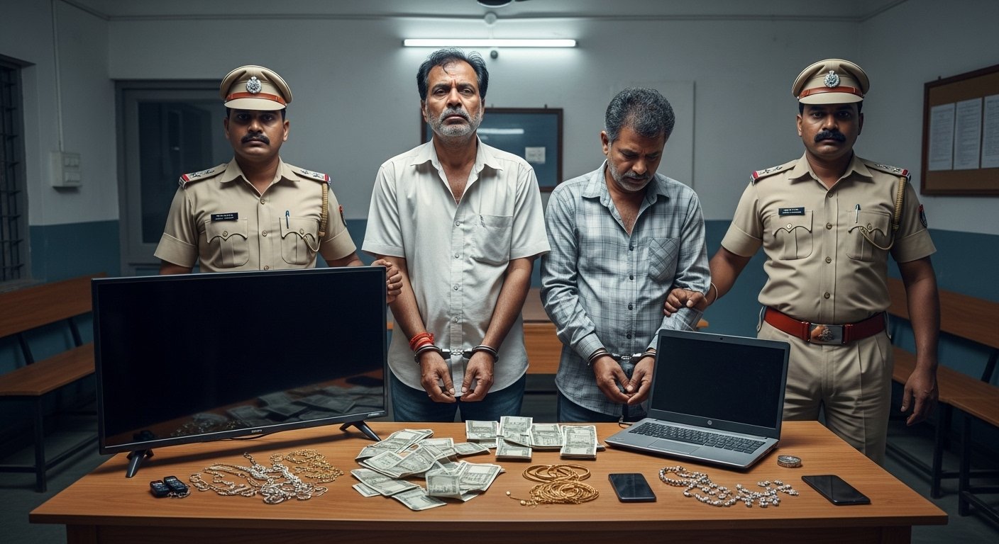 Uproar in UP! SP District Panchayat Member and his aide arrested with stolen goods