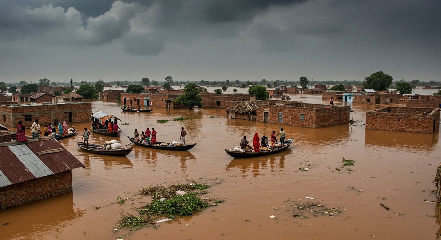 Devastating Floods in UP: 36 Districts Waterlogged, Alert Issued for More Calamitous Rain from Wednesday
