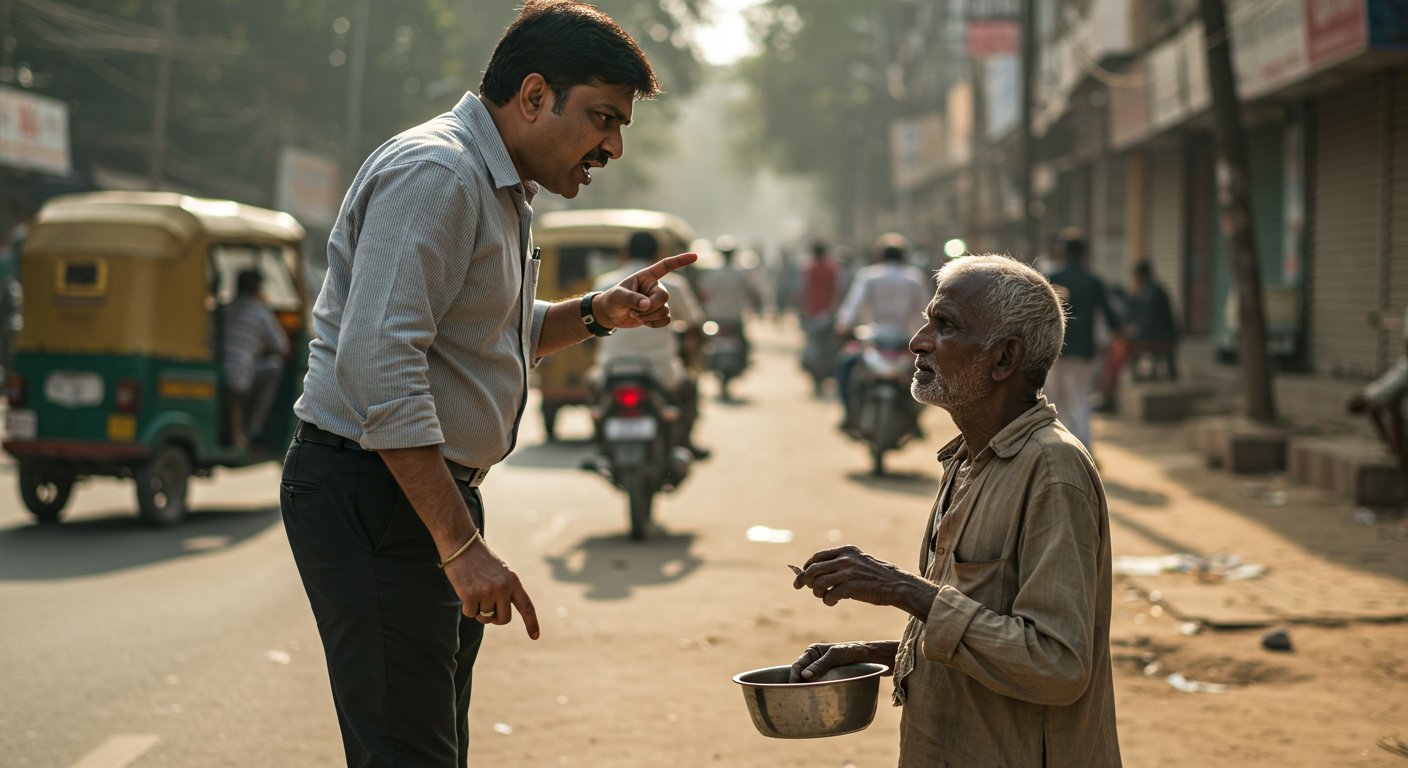 'Don't You Feel Ashamed Begging on the Street!': Man Scolds Beggar, Video Goes Viral, Sparks Debate