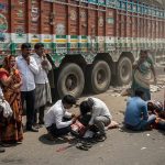 Horrific Accident in UP: Trailer Crushes Mother-Son, Bodies Ripped to Shreds; Three Including Husband Seriously Injured