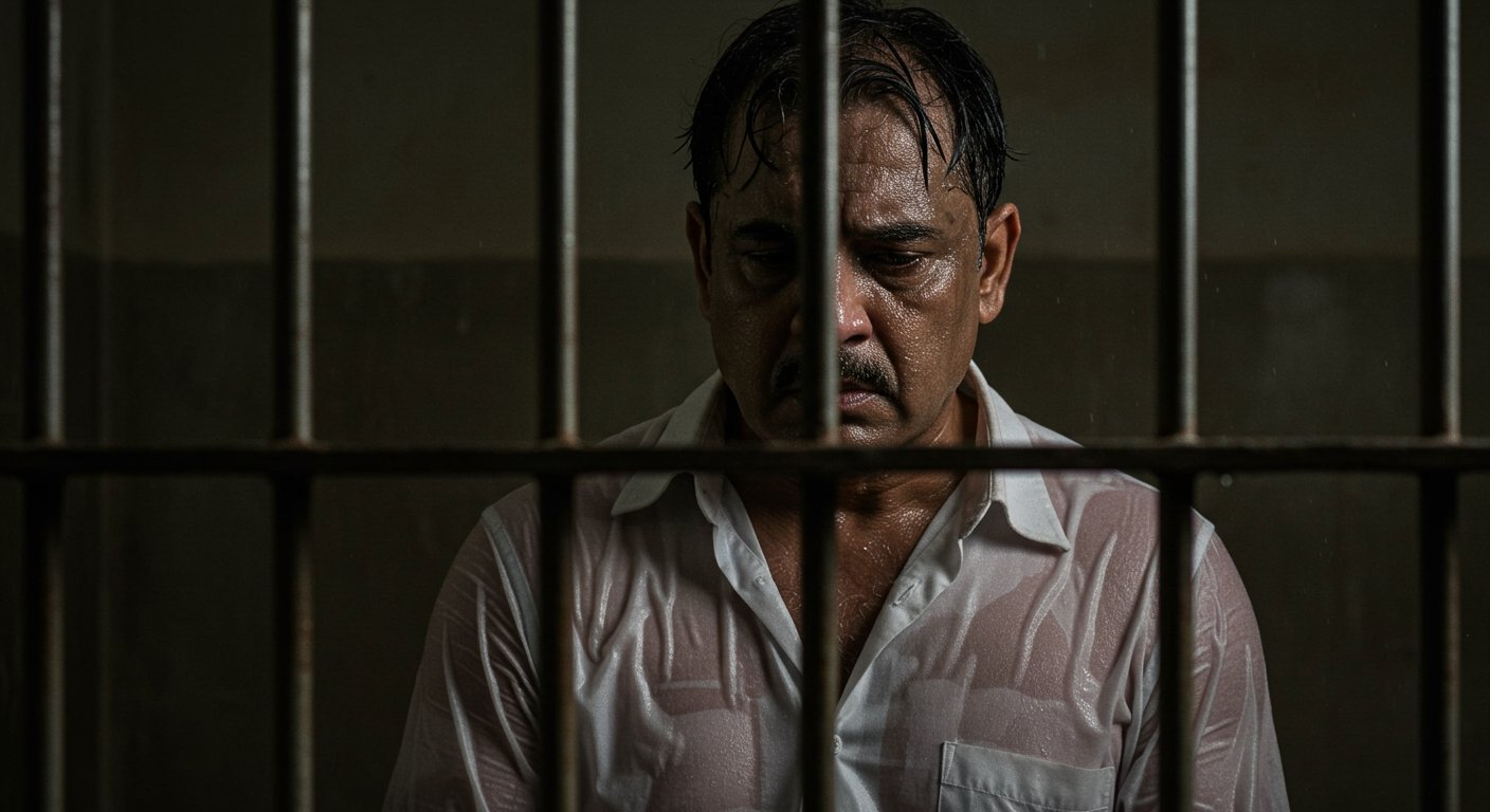 UP: Drug Mafia Himanshu Agarwal, who offered a Rs 1 crore bribe, spent the night in custody, sweating without AC and RO water.