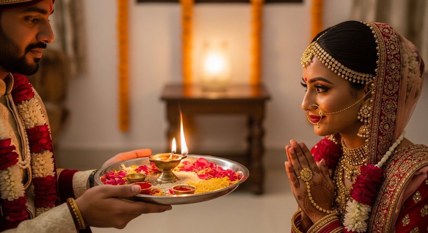 Husband Performed Bride's Aarti After Marriage: Unique Video Went Viral Before First Night, People Shower Blessings!