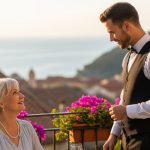 Elderly woman vacationing abroad falls in love with waiter 21 years her junior, story goes viral.