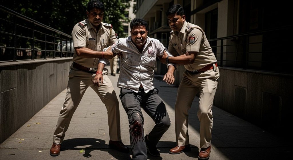Noida: Accused of burning wife alive injured in police encounter, shot while attempting to escape during medical examination.