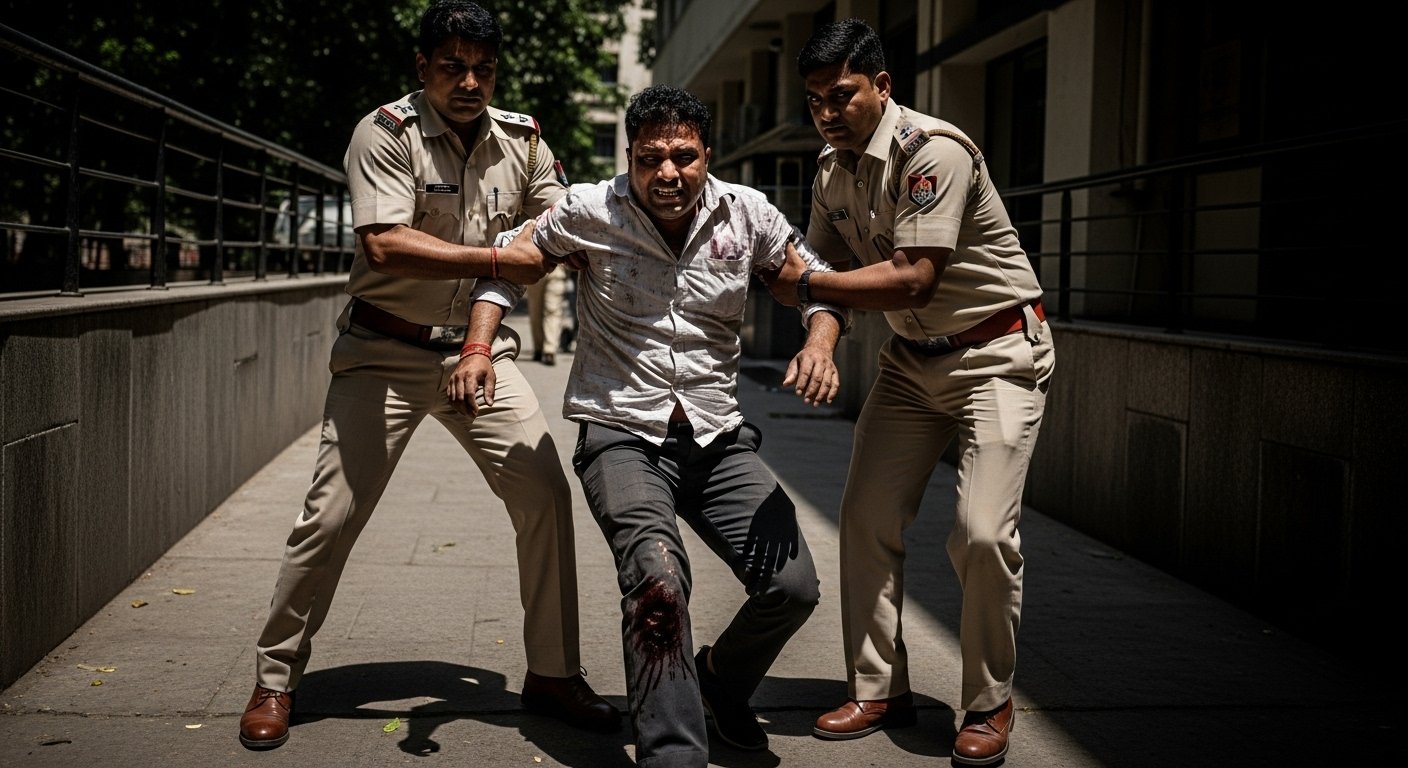 Noida: Accused of burning wife alive injured in police encounter, shot while attempting to escape during medical examination.