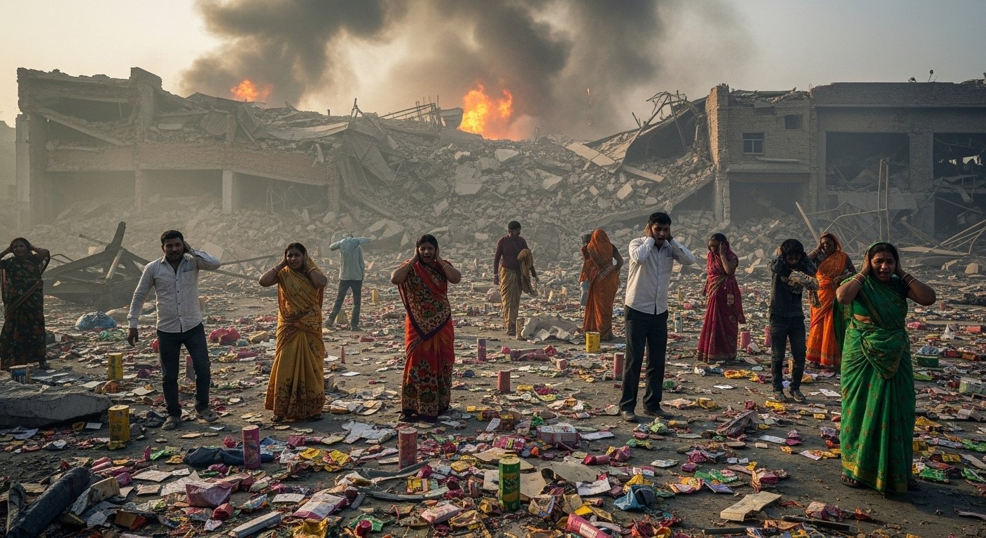 Massive blast in UP's firecracker factory: Deafening sound and a terrifying scene