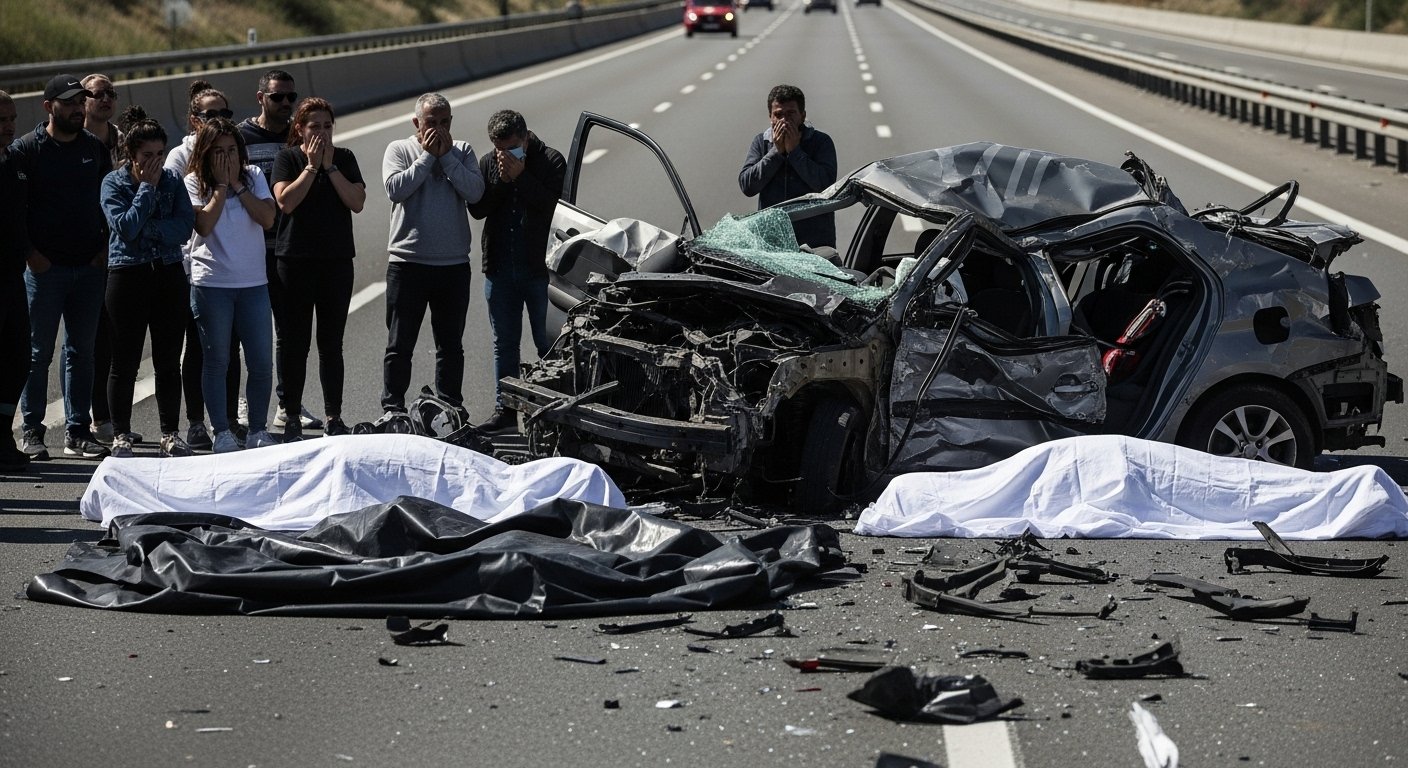 Horrific Expressway Accident: Car Reduced to Wreckage, Two Killed Instantly; Onlookers Shuddered at Sight of Bodies