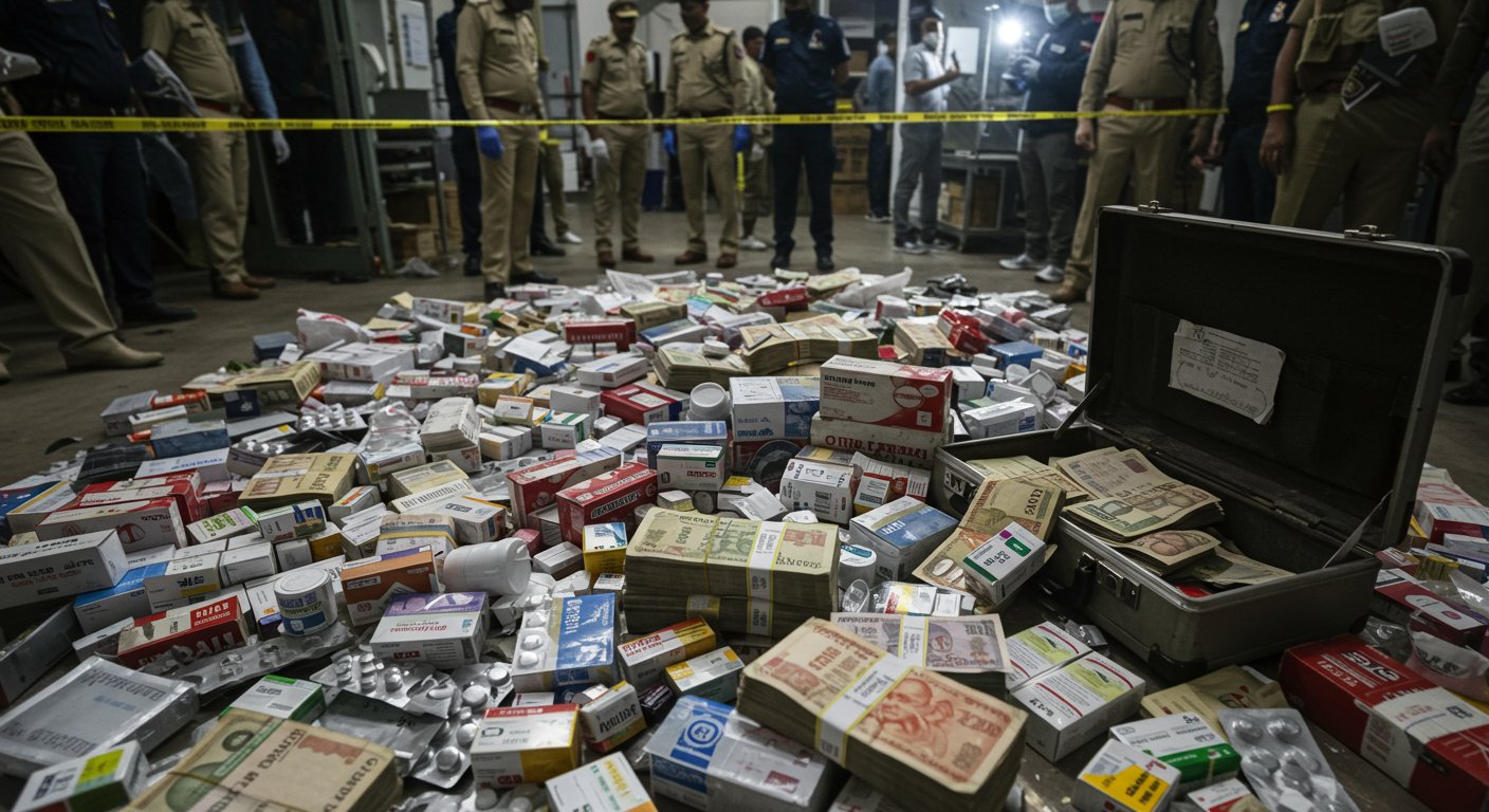 Fake Drug Syndicate Busted: ₹1 Crore Bribe, Crores in Counterfeit Drugs, and Third Case Registered
