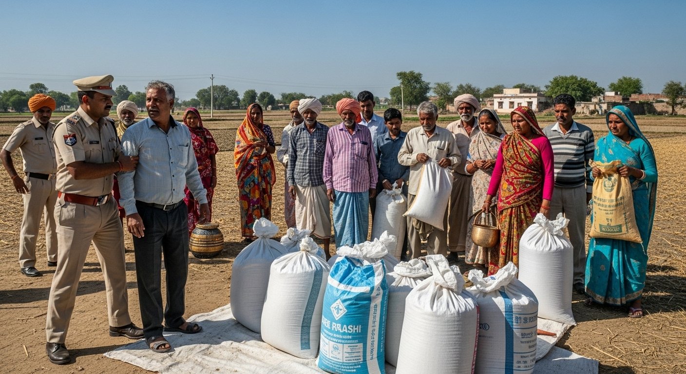 Fertilizer Scramble in UP; Police Associate Caught Red-Handed Selling Urea for Rs 150 More