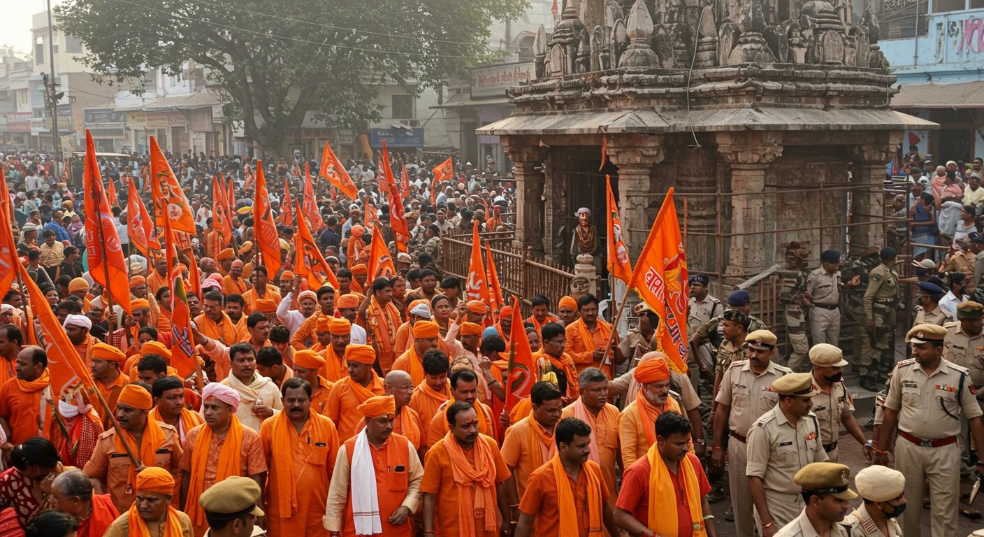 Tension mounts in Fatehpur: VHP's Dharma Yatra amidst religious site dispute adds to administration's woes.