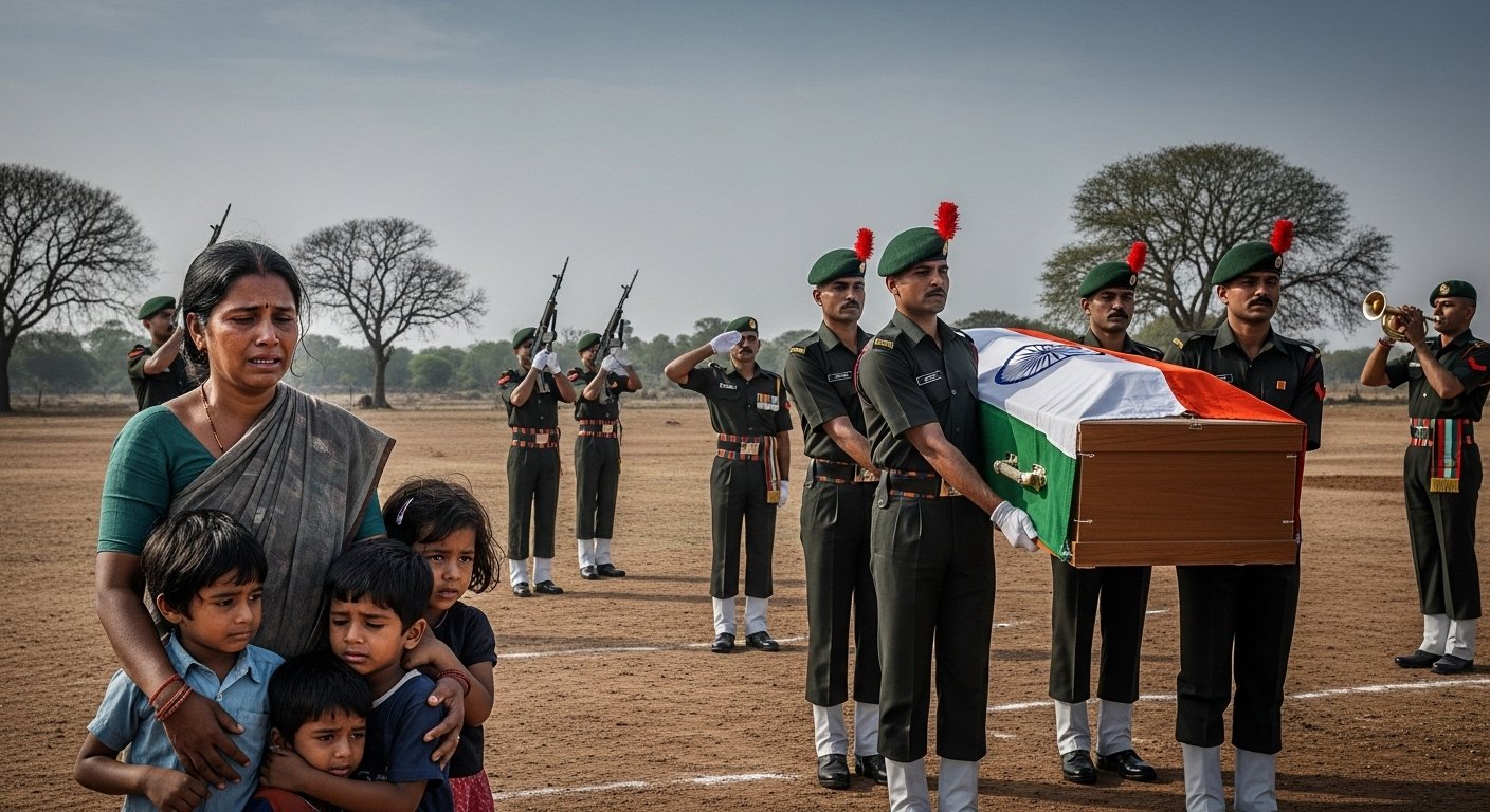 UP: Soldier Loses Life During Treatment, Family Struck By A Mountain Of Grief, Laid To Rest With Military Honours.