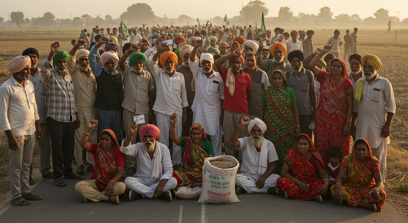 Havoc Due to Fertilizer Black Marketing: Farmers on Streets in Uttar Pradesh, Aadhaar Card System Collapsed