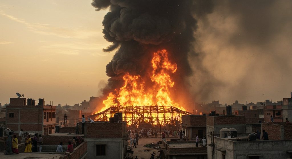 Devastating Fire At Moradabad Wood Factory: Smoke Visible Up To 2 KM, Over 50 Houses Evacuated, What Happened?