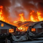 Uttar Pradesh: Massive Fire at Mushroom Centre Causes ₹25 Crore Loss, Flames Uncontrolled Even After 8 Hours