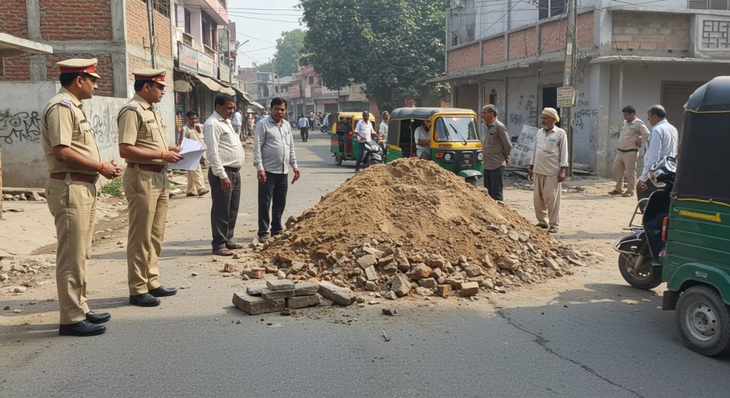 Now, dumping soil or construction material on roads in UP will lead to an immediate FIR; officials and contractors will also not be spared!