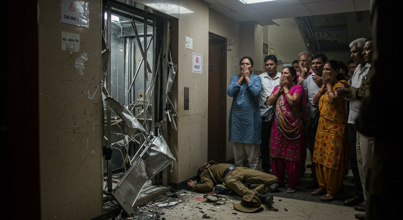 UP: Elevator Brakes Fail, Horrific Death of PAC Jawan; Onlookers Aghast at Body