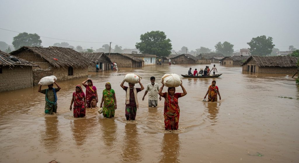 Flood Havoc in Awadh: Four Killed, Thousands Forced to Flee Villages