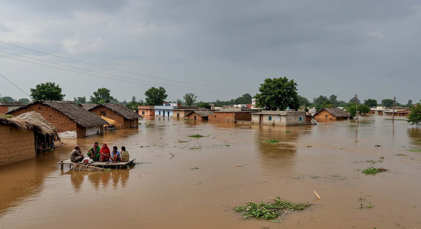 Flood Havoc in Gorakhpur: Rapti Rises 1.75 Metres, Rohin 2 Metres; Saryu Crosses Danger Mark; Increased Threat to Villages