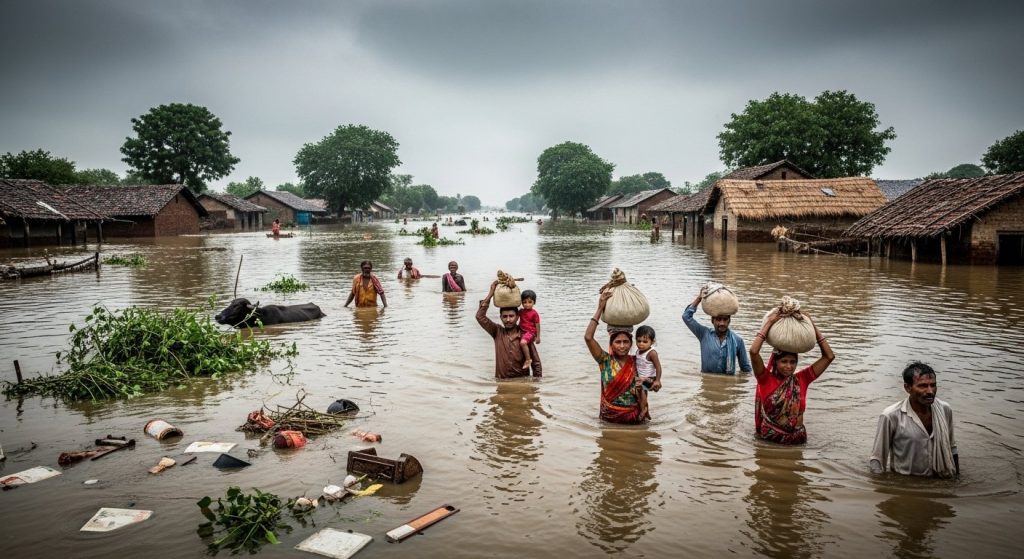 Ganga's Rising Water Level Turns Deadly: Water Reaches 199.57 Meters After Rising By 11 Cm, Havoc In Khadar Villages