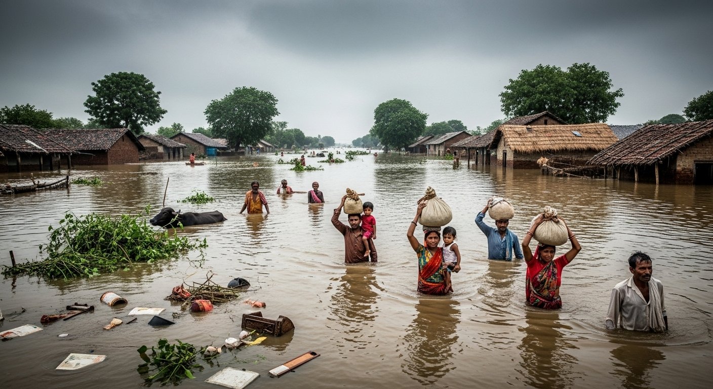Ganga's Rising Water Level Turns Deadly: Water Reaches 199.57 Meters After Rising By 11 Cm, Havoc In Khadar Villages