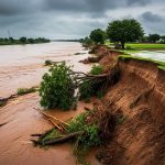 Devastating Saryu in Mau: River Flows 10 cm Above Danger Mark, Rapid Erosion Underway!